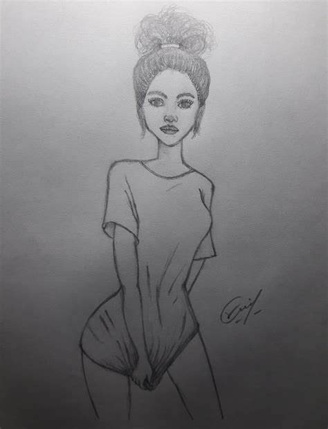 dibujo chica sexy